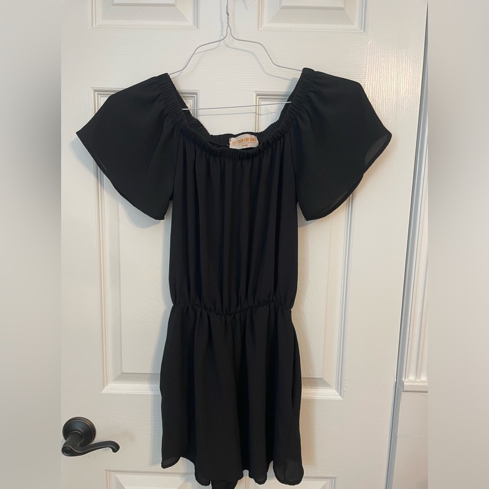Let Them Eat Cake Off The Shoulder Romper
